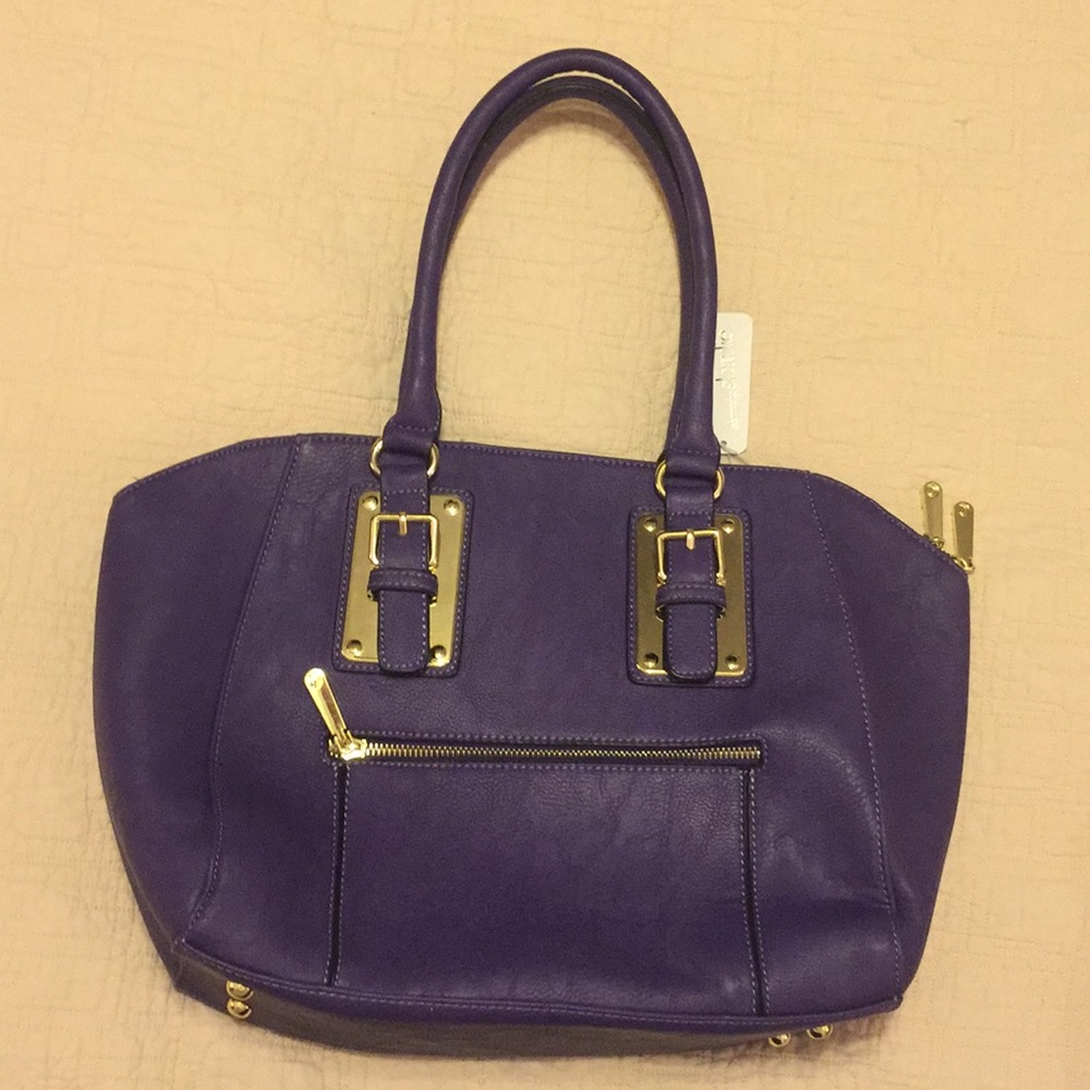 NWT! Charming Charlie Purple Satchel